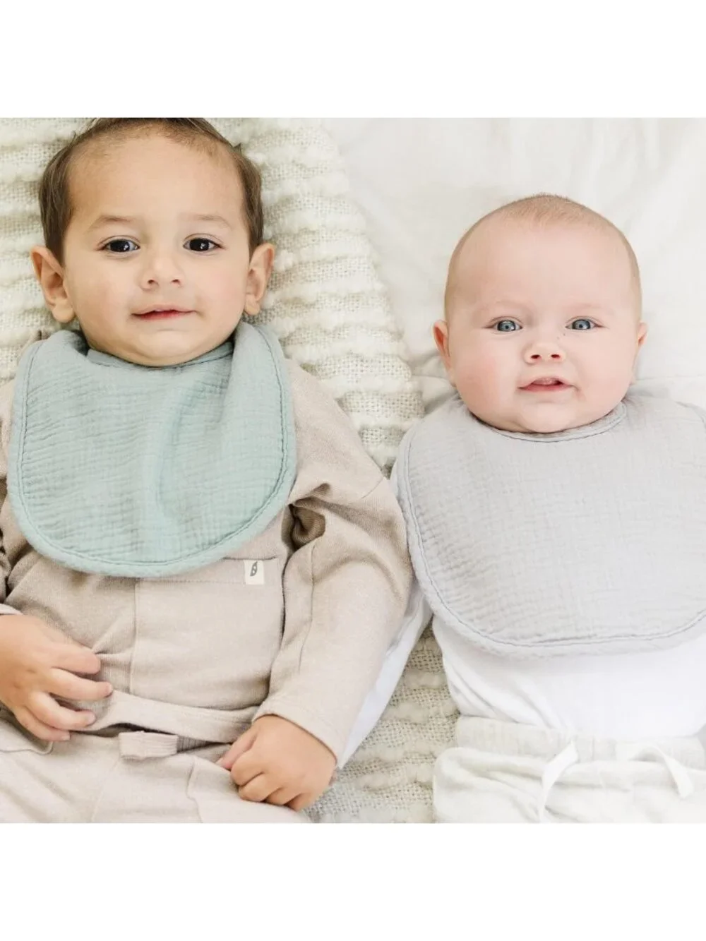 Soft Cotton Baby Bibs 8-Pack | Unisex Bandana Drool Bibs for Teething & Drooling